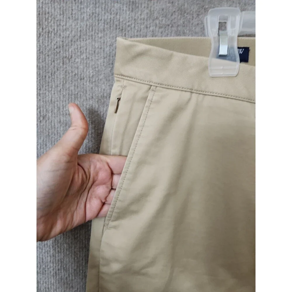 J CREW Slim-Fit TruTemp365 Chino Pants Mens 34x34 Khaki Flex Stretch